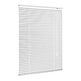 Ventanara® Jalousie Aluminium Weiß inklusive Montagematerial mit und ohne Bohren 100 x 130 cm