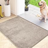 FCSDETAIL Schmutzfangmatte Innen 60 x 90 cm, rutschfeste Maschinenwaschbare Fußmatte, Sauberlaufmatte, Eingangstürmatte mit Wasserabsorbierenden, Fussmatte für Hund, Eingang, Haustür & Flur