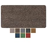 ANRO Fußmatte Schmutzfangmatte waschbar wasserdicht robust Schmutzfänger für Eingang, Haustür, Flur, Küche, Schlafzimmer Poet Größe 40x80cm Carpet Hellbraun